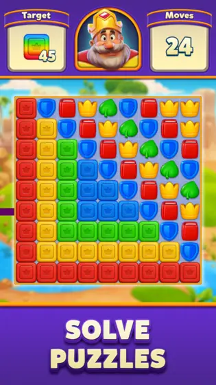 Royal Match level with obstacles